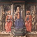 Madonna inthronisiert mit Heiligen Renaissance Filippo Lippi
